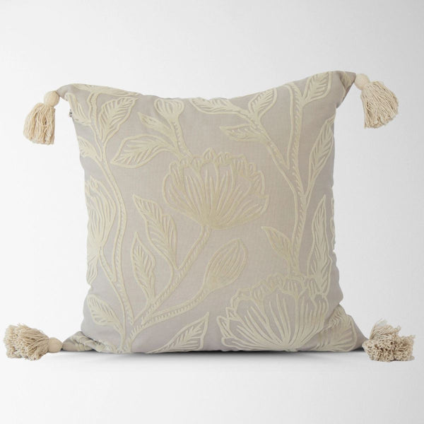 Floral throw pillow cover 20x20