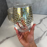 Gold stemless glass