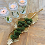 Textured Aluminum Wavy Leaf Tray – A Statement of Elegance and Versatility (Gold/Silver)
