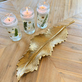 Textured Aluminum Wavy Leaf Tray – A Statement of Elegance and Versatility (Gold/Silver)