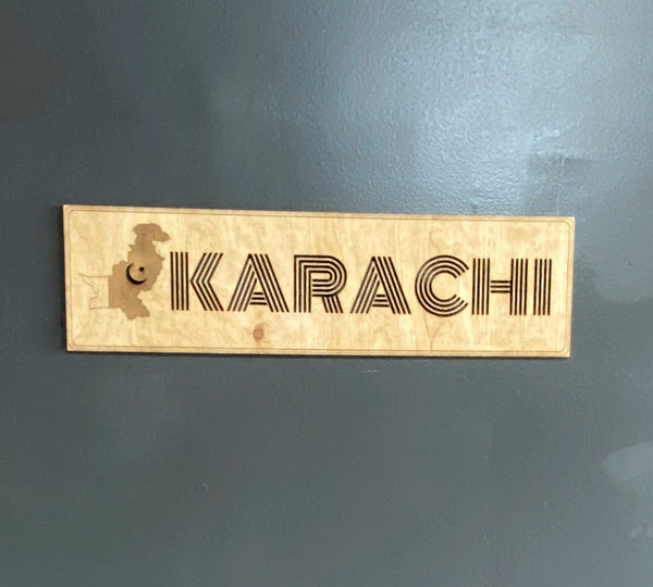 Personalized City Name Wood Sign