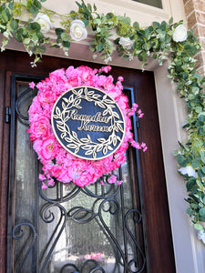 Ramadan Kareem wooden sign Door wreathe