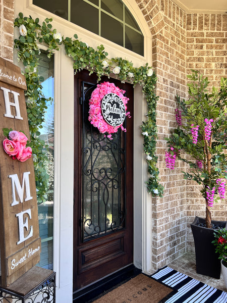 Salam wooden sign/Door wreathe