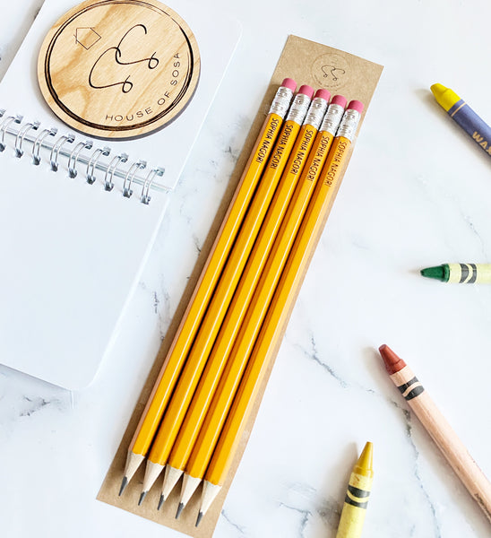 Personalized Name Pencils