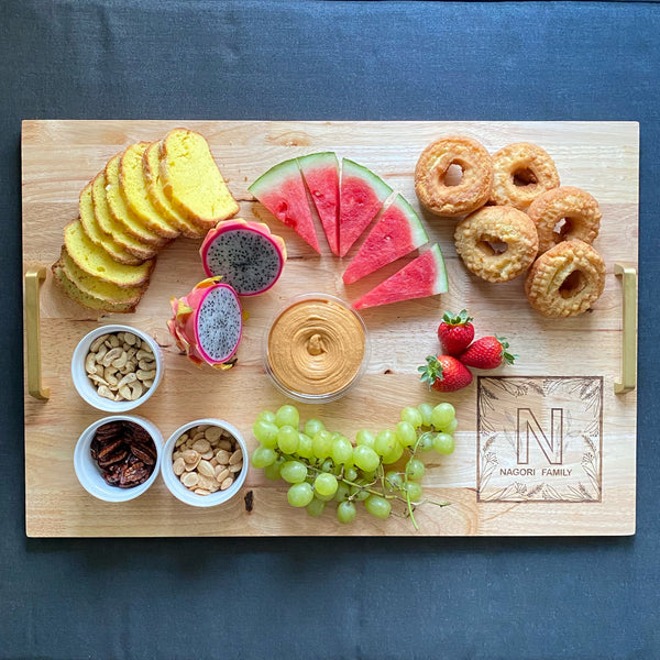 Personalized Monogram Charcuterie/Noodle Board
