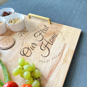 Our First Home Charcuterie/Noodle Board (Personalized)