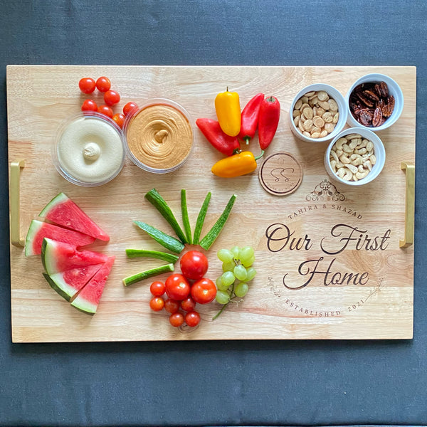 Our First Home Charcuterie/Noodle Board (Personalized)