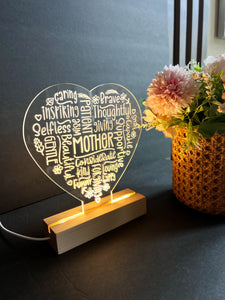 Mother Heart Light up frame