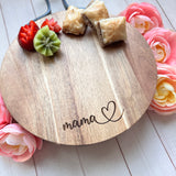 Mama serving/Cheese board.
