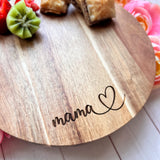 Mama serving/Cheese board.