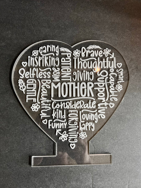 Mother Heart Light up frame