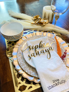 Personalized Dinner Plate sign (One plate sign)