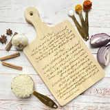 Custom Engraved Recipe Board