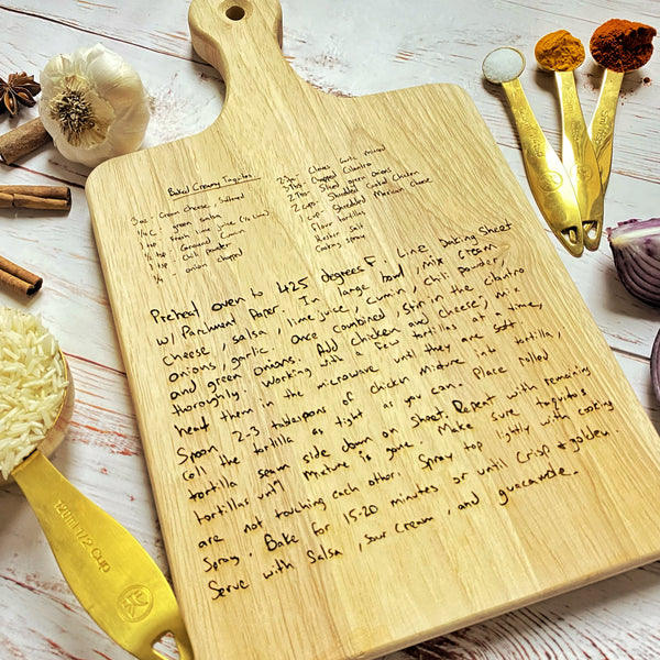 Custom Engraved Recipe Board