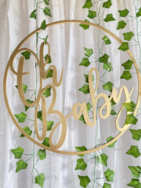 OH BABY event sign