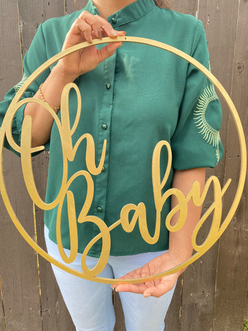OH BABY event sign