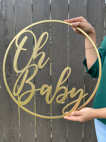 OH BABY event sign