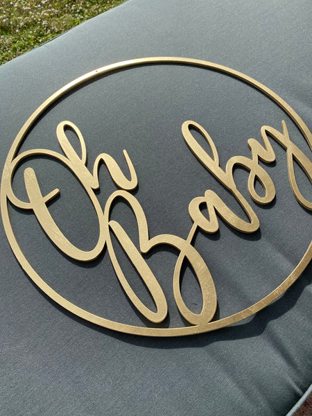OH BABY event sign